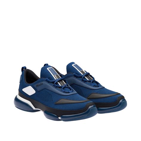 blue prada cloudbust sneakers|Prada cloudbust fabric sneakers.